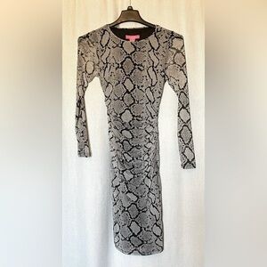 Catherine Malandrino snakeskin dress
